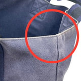 エルメス HERMES フールトゥカバス ネイビー×ブラック トワル ユニセックス トートバッグ