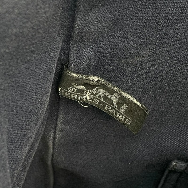 エルメス HERMES フールトゥカバス ネイビー×ブラック トワル ユニセックス トートバッグ