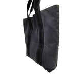 エルメス HERMES フールトゥカバス ネイビー×ブラック トワル ユニセックス トートバッグ