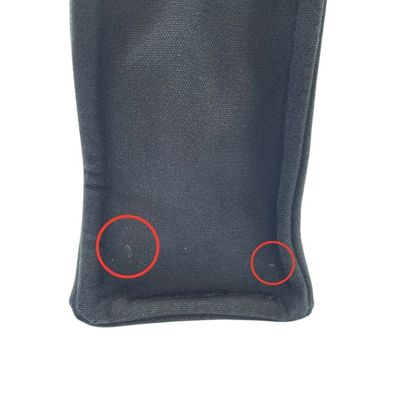 エルメス HERMES フールトゥMM トートバッグ ブラック×SV金具 キャンバス ユニセックス トートバッグ