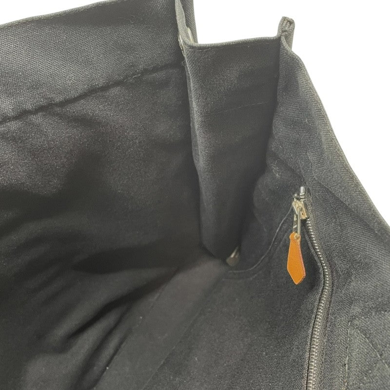 エルメス HERMES フールトゥMM トートバッグ ブラック×SV金具 キャンバス ユニセックス トートバッグ