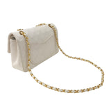 シャネル CHANEL マトラッセ23 A01113 ホワイト ゴールド金具 ラムスキン レディース ショルダーバッグ