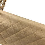 シャネル CHANEL マトラッセ25 A01112 ベージュ ゴールド金具 キャビアスキン レディース ショルダーバッグ