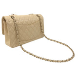 シャネル CHANEL マトラッセ25 A01112 ベージュ ゴールド金具 キャビアスキン レディース ショルダーバッグ