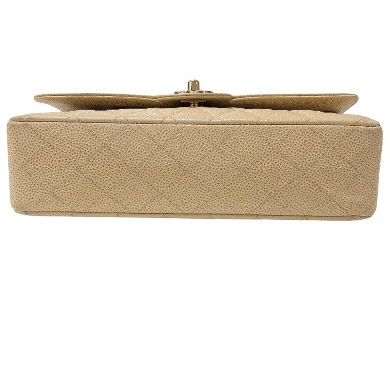 シャネル CHANEL マトラッセ25 A01112 ベージュ ゴールド金具 キャビアスキン レディース ショルダーバッグ