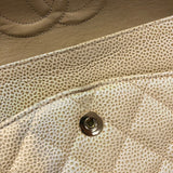 シャネル CHANEL マトラッセ25 A01112 ベージュ ゴールド金具 キャビアスキン レディース ショルダーバッグ
