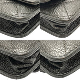 シャネル CHANEL マトラッセチェーンウォレット A33814 カーキ×SV金具 マットキャビアスキン レディース ショルダーバッグ