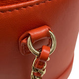 シャネル CHANEL ココマーク チェーンバニティバッグ AS0323 レッド ゴールド金具 ラムスキン レディース ショルダーバッグ