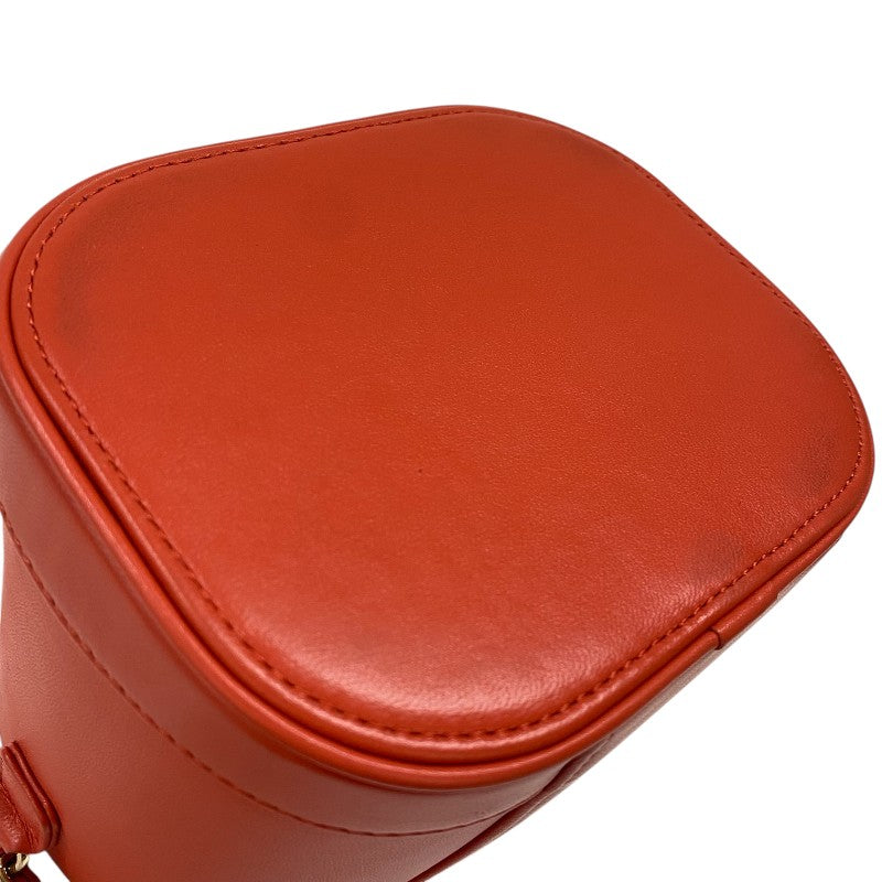 シャネル CHANEL ココマーク チェーンバニティバッグ AS0323 レッド ゴールド金具 ラムスキン レディース ショルダーバッグ