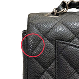 シャネル CHANEL ミニマトラッセ20 A69900 ブラック　シルバー金具 キャビア レディース ショルダーバッグ