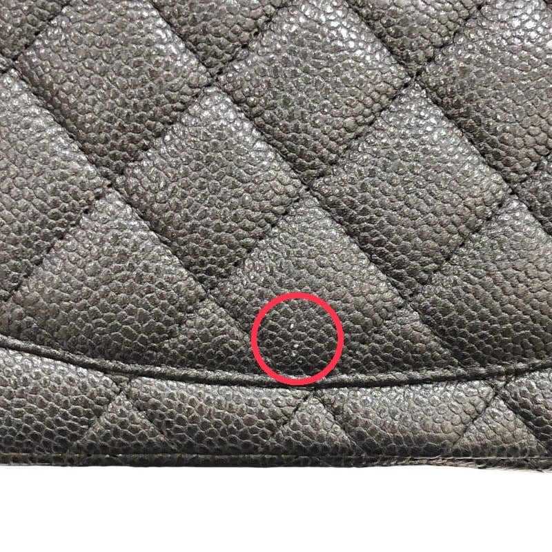 シャネル CHANEL ミニマトラッセ20 A69900 ブラック　シルバー金具 キャビア レディース ショルダーバッグ