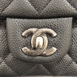 シャネル CHANEL ミニマトラッセ20 A69900 ブラック　シルバー金具 キャビア レディース ショルダーバッグ