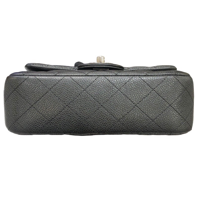 シャネル CHANEL ミニマトラッセ20 A69900 ブラック　シルバー金具 キャビア レディース ショルダーバッグ