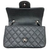 シャネル CHANEL ミニマトラッセ20 A69900 ブラック　シルバー金具 キャビア レディース ショルダーバッグ