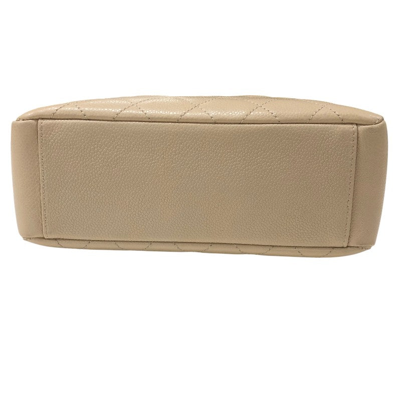 シャネル CHANEL PSTチェーントートバッグ A50994 ベージュ シルバー金具 キャビアスキン レディース トートバッグ