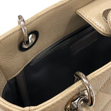 シャネル CHANEL PSTチェーントートバッグ A50994 ベージュ シルバー金具 キャビアスキン レディース トートバッグ