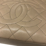 シャネル CHANEL PSTチェーントートバッグ A50994 ベージュ シルバー金具 キャビアスキン レディース トートバッグ