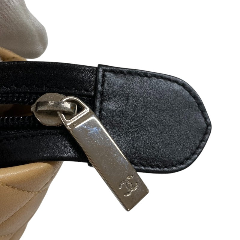 シャネル CHANEL カンボンライントート ミディアム A25167 ベージュ シルバー金具 カーフ レディース トートバッグ