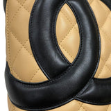 シャネル CHANEL カンボンライントート ミディアム A25167 ベージュ シルバー金具 カーフ レディース トートバッグ