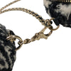 シャネル CHANEL ラウンド チェーンクラッチバッグ AP0986 28番台 千鳥柄 ブラック・ホワイト ツイード/レザー レディース ショルダーバッグ