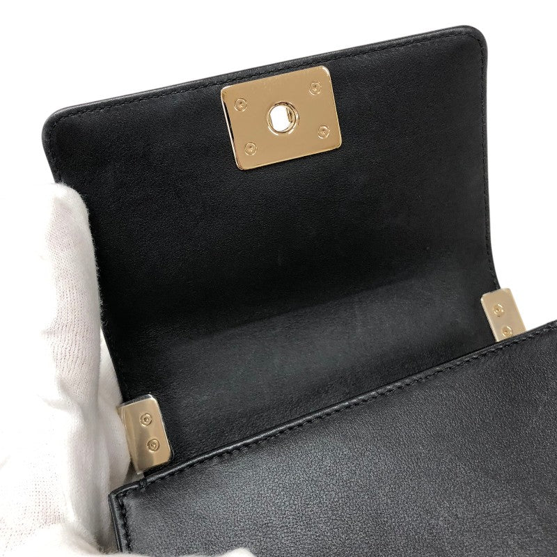 シャネル CHANEL ボーイシャネルミニ Vステッチ A67364 ブラック