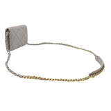 シャネル CHANEL CHANEL19 チェーンコインパース AP2409 グレー ゴールド×シルバー金具 ラムスキン レディース ショルダーバッグ