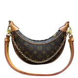 ルイ・ヴィトン LOUIS VUITTON ループ M81098 ブラウン　GD金具 モノグラムキャンバス レディース ショルダーバッグ