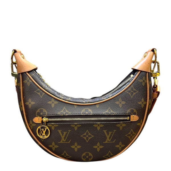 ルイ・ヴィトン LOUIS VUITTON ループ M81098 ブラウン　GD金具 モノグラムキャンバス レディース ショルダーバッグ