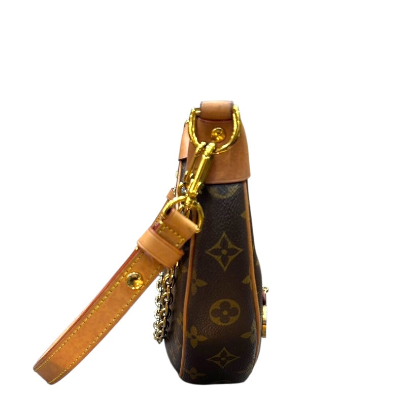 ルイ・ヴィトン LOUIS VUITTON ループ M81098 ブラウン　GD金具 モノグラムキャンバス レディース ショルダーバッグ
