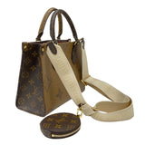 ルイ・ヴィトン LOUIS VUITTON オンザゴーPM M46373 モノグラムリバース レディース ハンドバッグ ショルダーバッグ