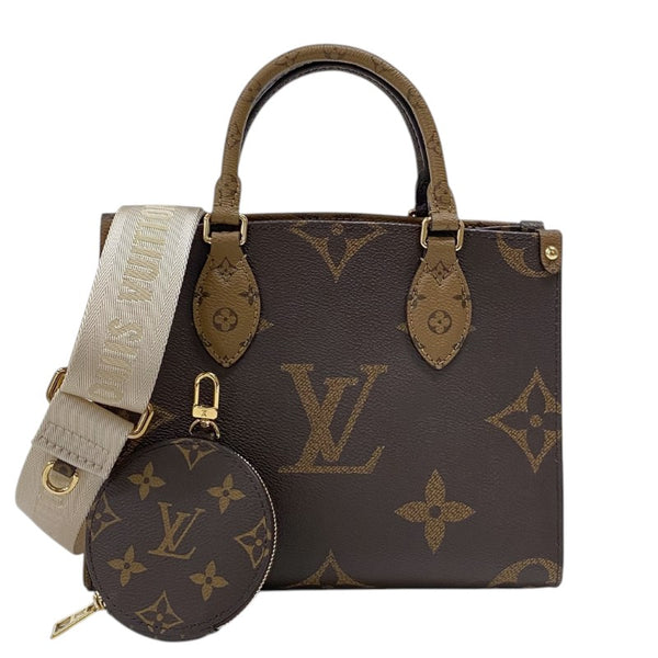 ルイ・ヴィトン LOUIS VUITTON オンザゴーPM M46373 モノグラムリバース レディース ハンドバッグ ショルダーバッグ