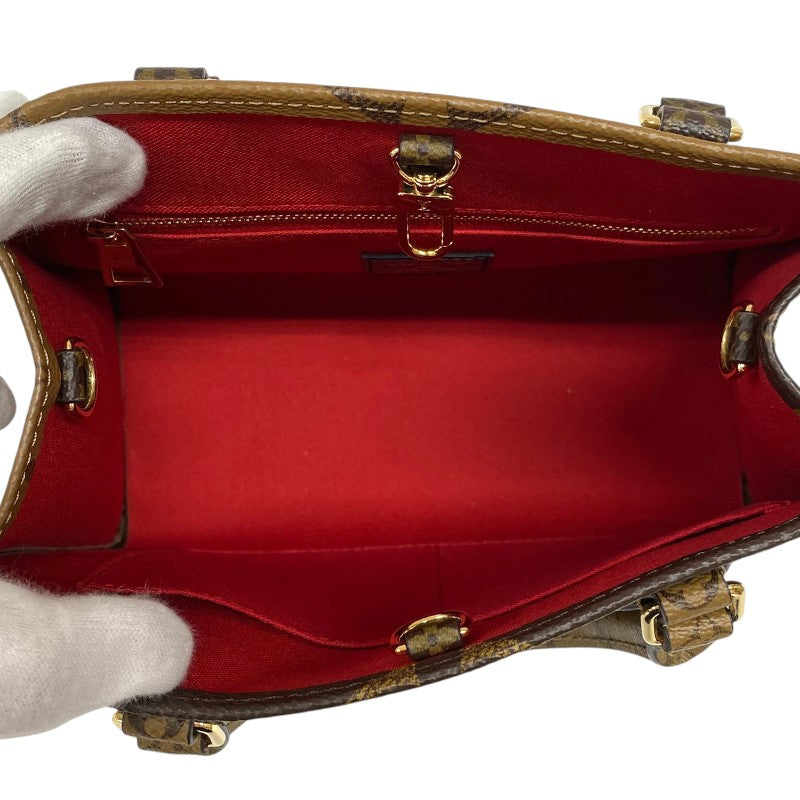 ルイ・ヴィトン LOUIS VUITTON オンザゴーPM M46373 モノグラムリバース レディース ハンドバッグ ショルダーバッグ