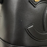 シャネル CHANEL ココマーク チェーンバニティバッグ AS0323 ブラック ゴールド金具 ラムスキン レディース ショルダーバッグ