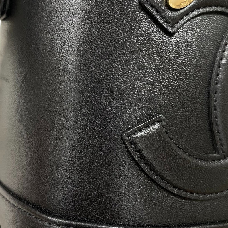 シャネル CHANEL ココマーク チェーンバニティバッグ AS0323 ブラック ゴールド金具 ラムスキン レディース ショルダーバッグ