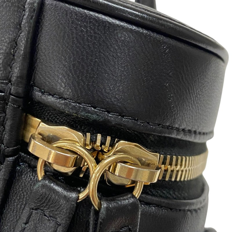 シャネル CHANEL ココマーク チェーンバニティバッグ AS0323 ブラック ゴールド金具 ラムスキン レディース ショルダーバッグ