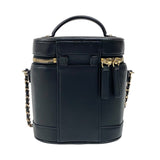 シャネル CHANEL ココマーク チェーンバニティバッグ AS0323 ブラック ゴールド金具 ラムスキン レディース ショルダーバッグ