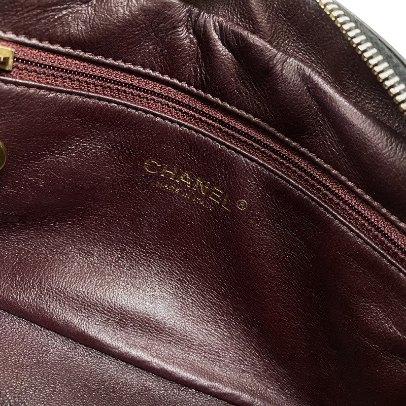 シャネル CHANEL マトラッセ ココマークショルダーバッグ ブラック ゴールド金具 ラムスキン レディース