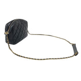 シャネル CHANEL マトラッセ ココマークショルダーバッグ ブラック ゴールド金具 ラムスキン レディース