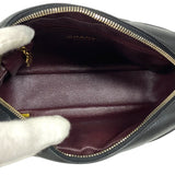 シャネル CHANEL マトラッセ ココマークショルダーバッグ ブラック ゴールド金具 ラムスキン レディース