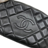 シャネル CHANEL マトラッセ ココマークショルダーバッグ ブラック ゴールド金具 ラムスキン レディース