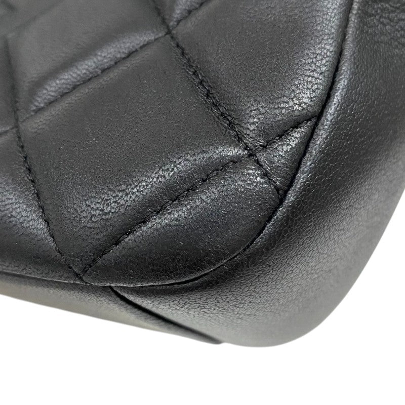 シャネル CHANEL マトラッセ ココマークショルダーバッグ ブラック ゴールド金具 ラムスキン レディース