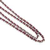 シャネル CHANEL マトラッセチェーンウォレット 14番台 A33814 レッド シルバー金具 ラム レディース ショルダーバッグ