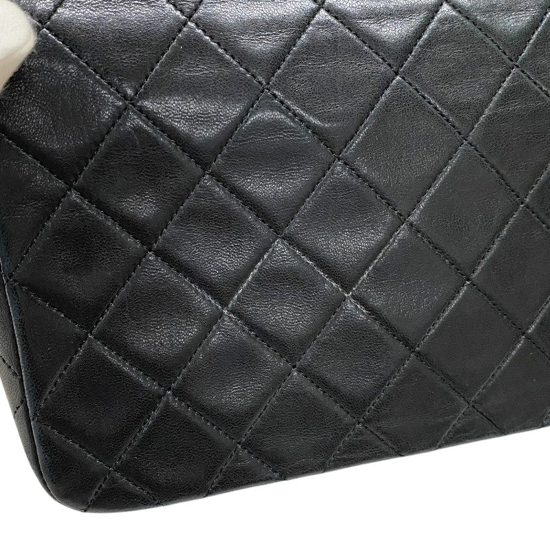 シャネル CHANEL マトラッセ チェーンショルダーバッグ ブラック ゴールド金具 ラムスキン レディース