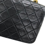 シャネル CHANEL マトラッセ チェーンショルダーバッグ ブラック ゴールド金具 ラムスキン レディース
