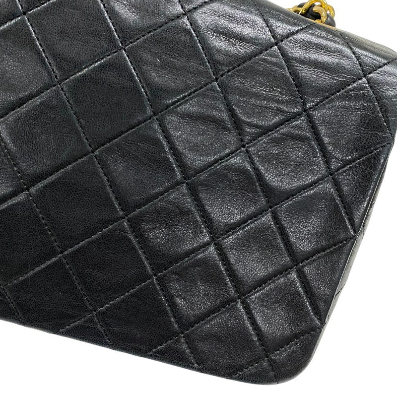 シャネル CHANEL マトラッセ チェーンショルダーバッグ ブラック ゴールド金具 ラムスキン レディース