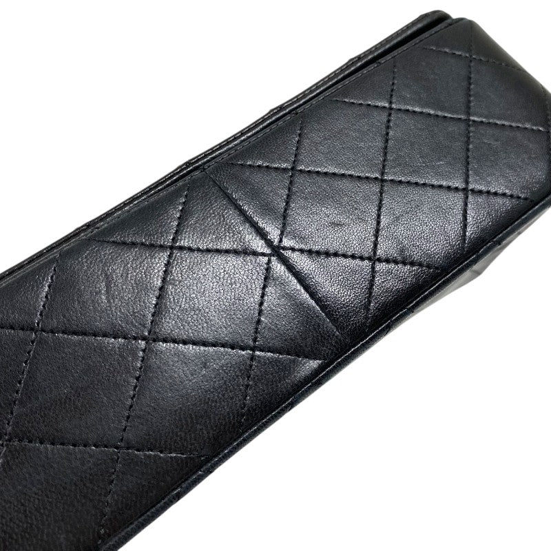 シャネル CHANEL マトラッセ チェーンショルダーバッグ ブラック ゴールド金具 ラムスキン レディース