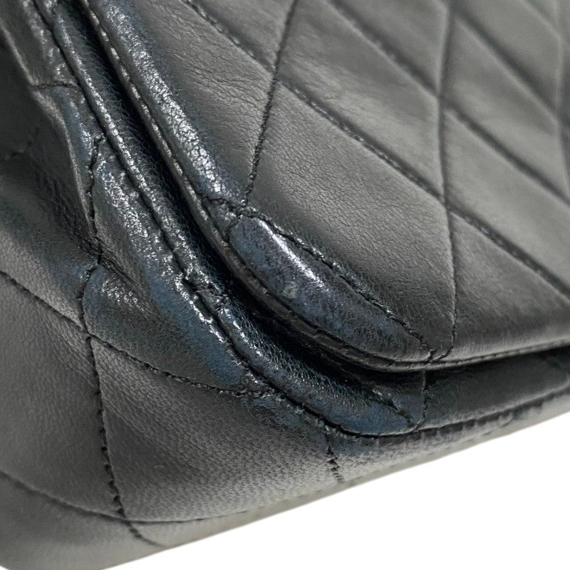 シャネル CHANEL マトラッセ チェーンショルダーバッグ ブラック ゴールド金具 ラムスキン レディース