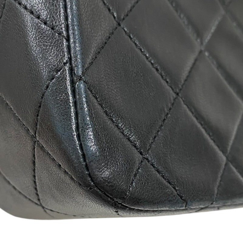 シャネル CHANEL マトラッセ チェーンショルダーバッグ ブラック ゴールド金具 ラムスキン レディース