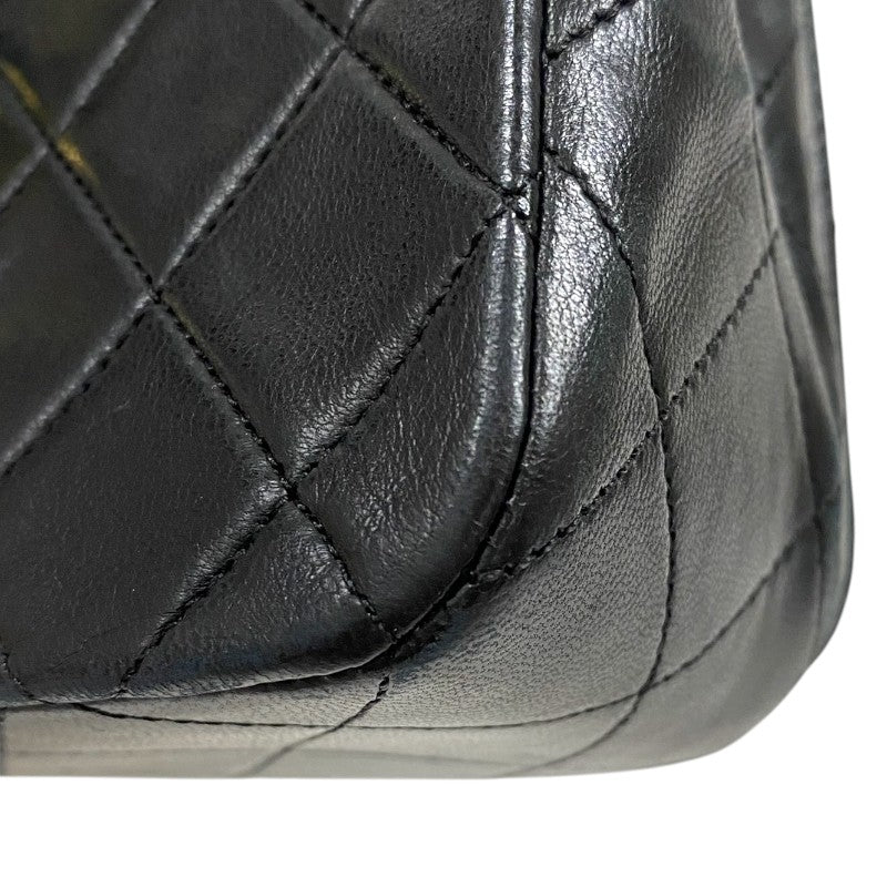 シャネル CHANEL マトラッセ チェーンショルダーバッグ ブラック ゴールド金具 ラムスキン レディース