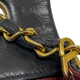 シャネル CHANEL マトラッセ チェーンショルダーバッグ ブラック ゴールド金具 ラムスキン レディース